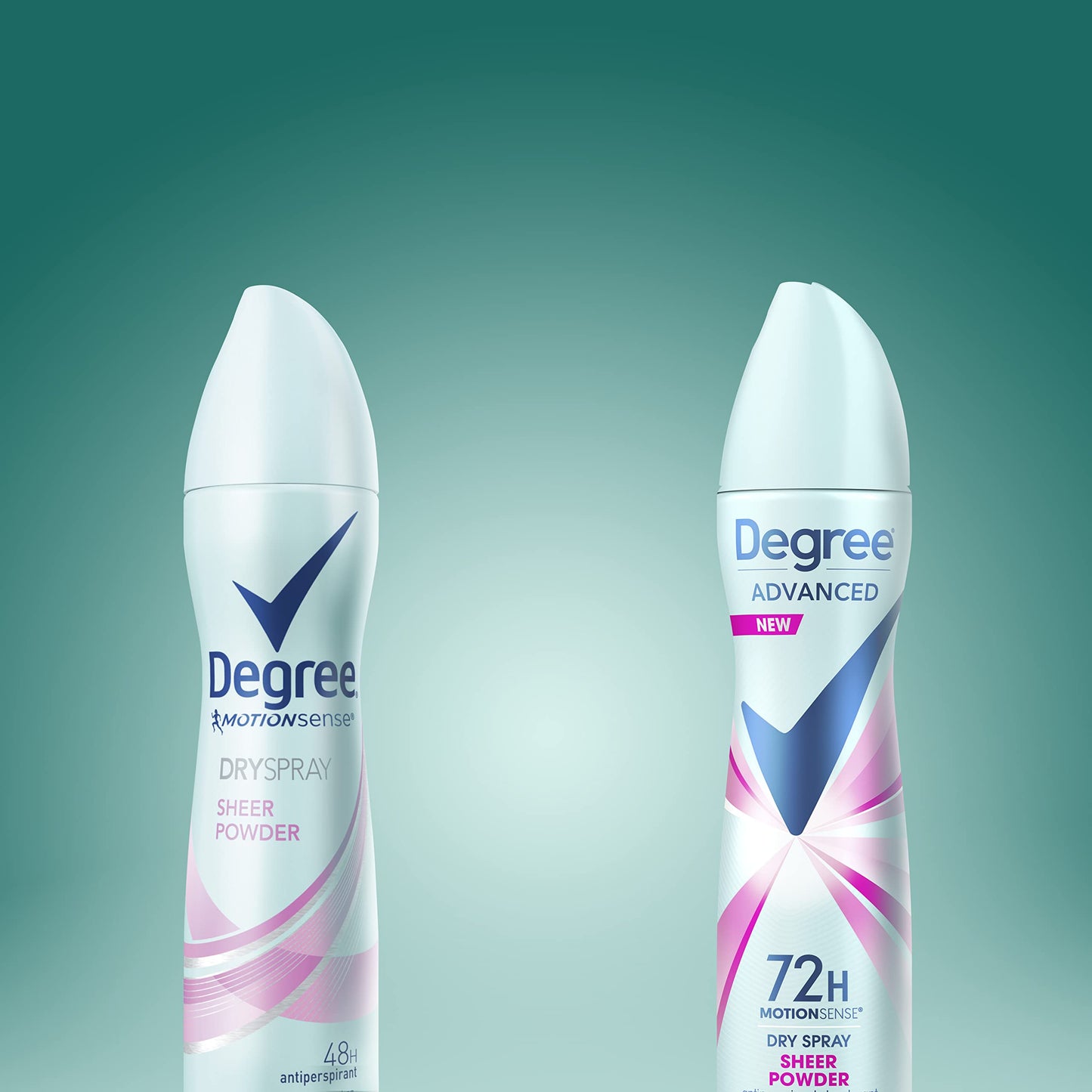 Degree Advanced Antiperspirant Deodorant Dry Spray 72-Hour Sweat and Odor Protection Sheer Powder Deodorant Spray For Women With MotionSense Technology 3.8 oz, Pack of 3