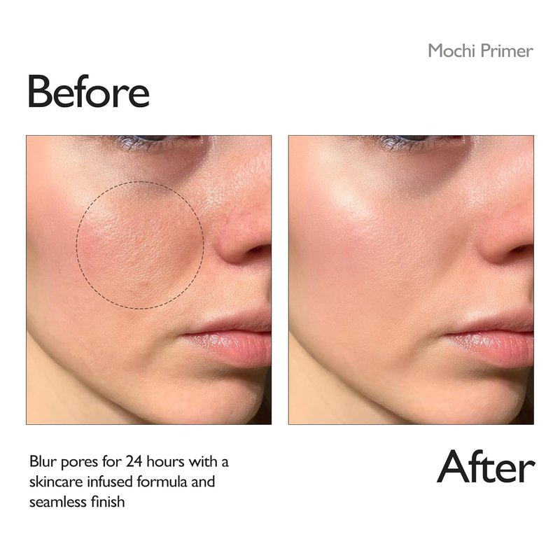 VIDIVICI Skin Illumination Mochi Primer - K-Beauty Pore Blurring Makeup Primer with 84% Skincare Ingredients | 1.05 fl oz