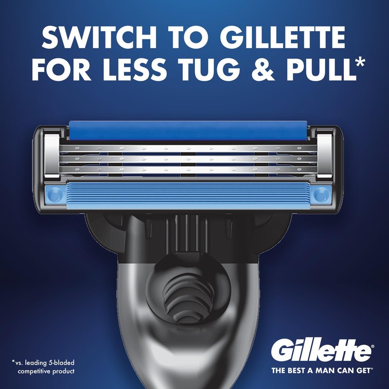 Gillette Mach3 Men's Razor Blades, 15 Blade Refills