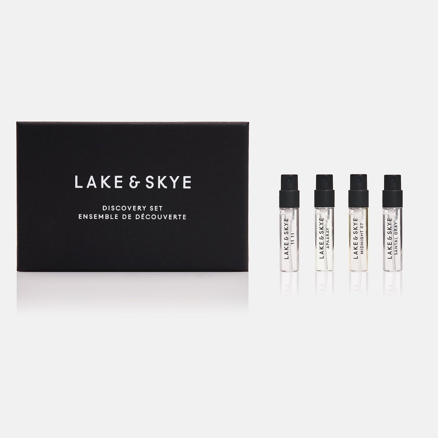 Lake & Skye 4 Piece Discovery Set 4.0 – Includes 11 11, Apaaray, Midnight 07, and Santal Gray