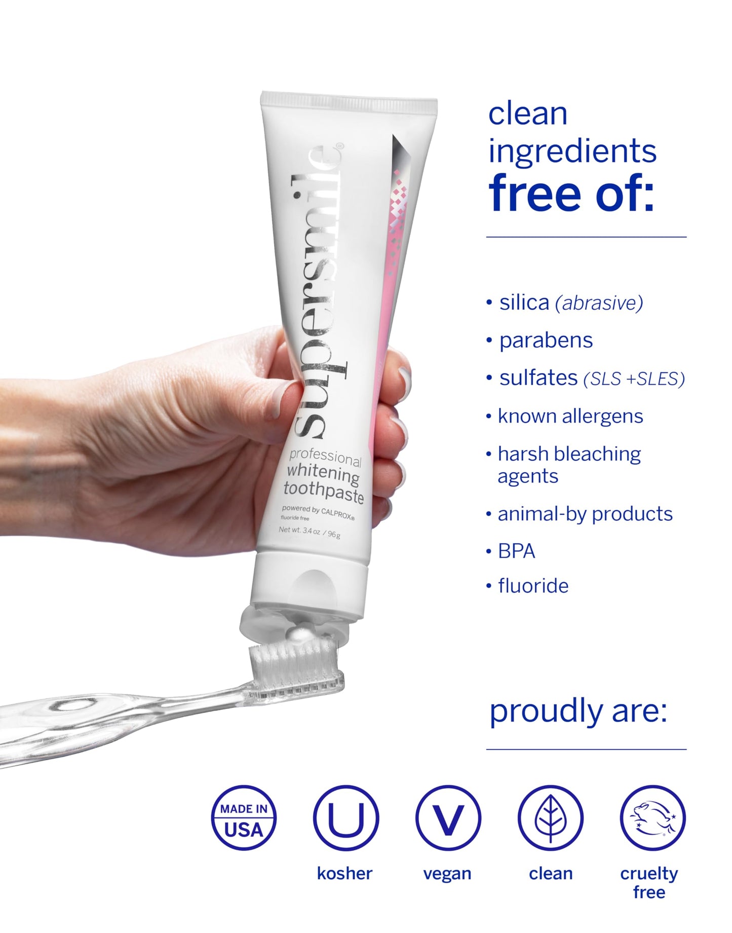 Rosewater Mint Fluoride Free Whitening Toothpaste