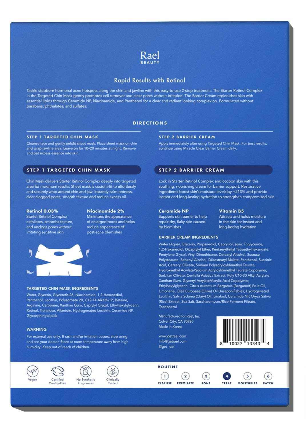 Rael Face Exfoliator, Miracle Clear Triple Exfoliant Gel Serum - Glycolic, Hyaluronic Acid, 15% AHA, BHA, PHA, Hydration, Korean Skin Care (1.7oz, 50ml)