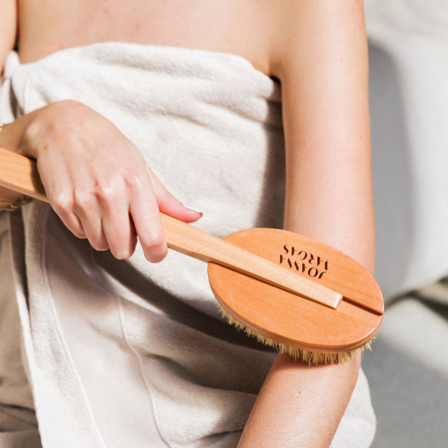 Joanna Vargas Ritual Brush. Natural Dry Brush to Stimulate Lymphatic System and Gently Exfoliate. Eco-Friendly Tool Safe for Whole Body