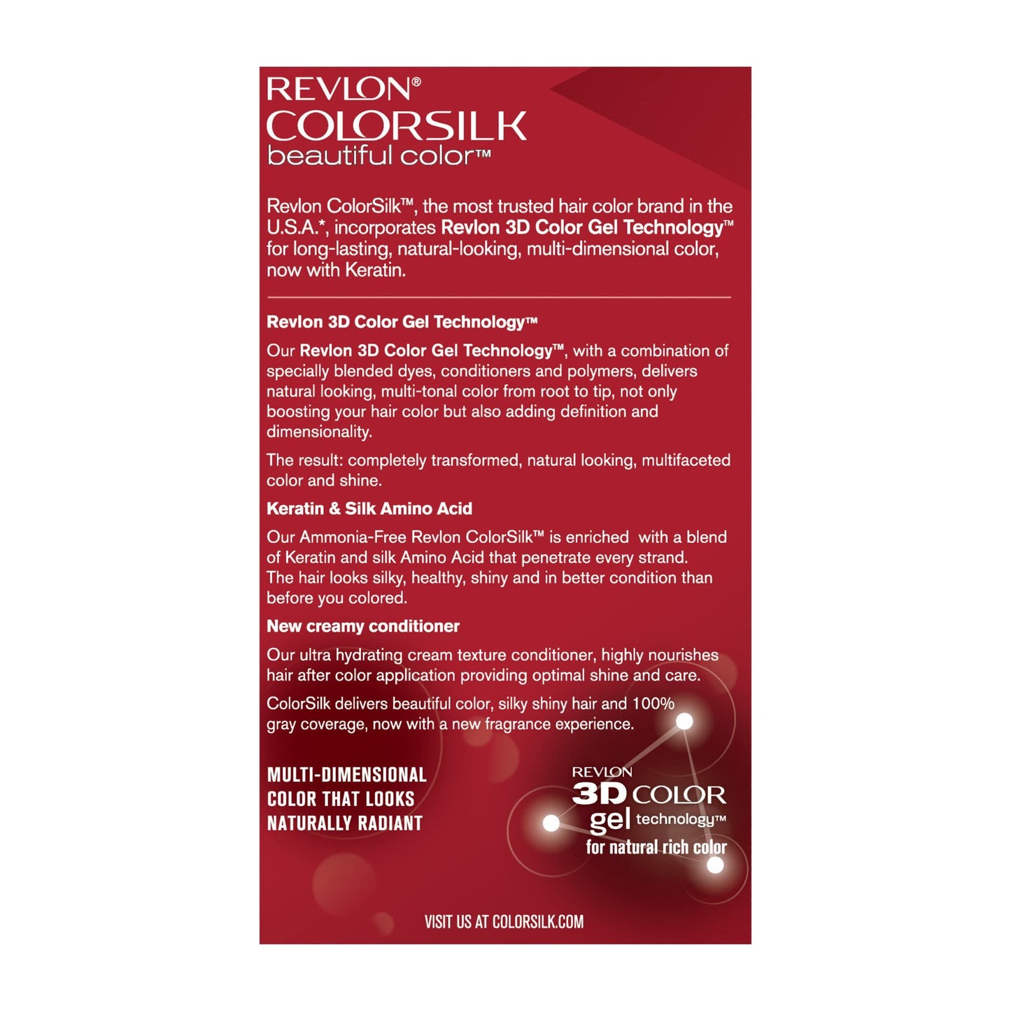 Revlon ColorSilk Hair Color, 20 Brown Black 1 ea (Pack of 9)