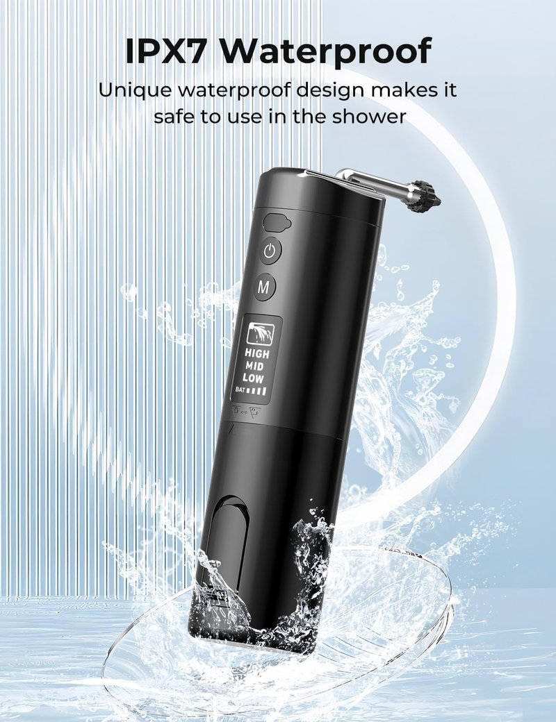 Updated Ear Wax Removal Kit, IPX7 Waterproof Ear Cleaning Tool with Clear LED Display, USB Rechargeable Electric Ear Irrigation Flushing System, Safe and Effective Electric Ear Cleaner Tool