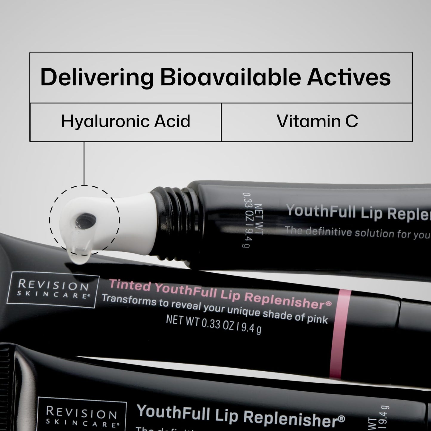 Revision Skincare YouthFull Lip Replenisher, Moisturizing Lip Plumper with Hyaluronic Acid, Volumizing, Plumping and Anti Aging, 2 Pack - 0.33 Ounce