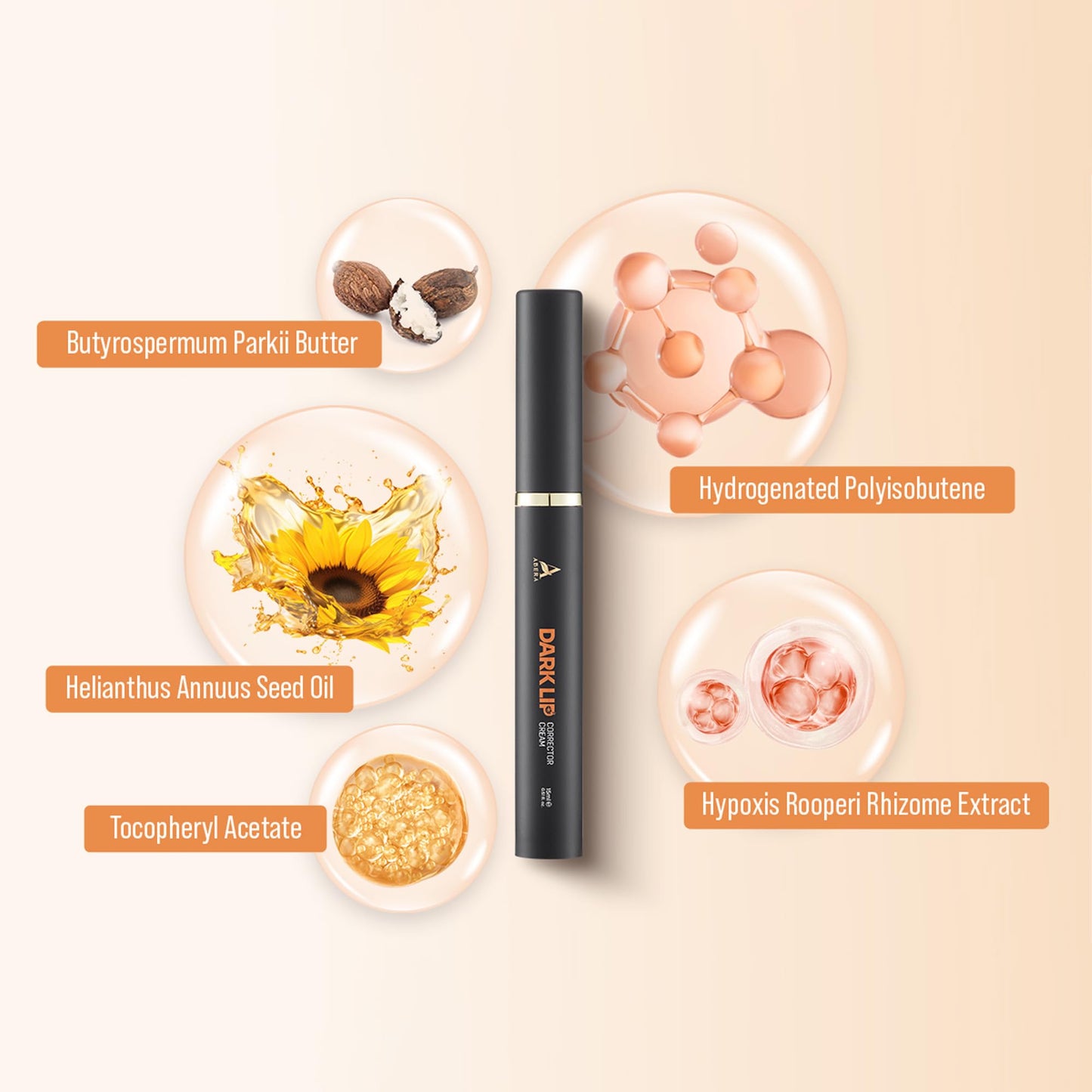 ABERA Dark Lips Corrector Cream, Lip Lightening For Dark Lips For Men & Women, Fordyce Spot Remover, Moisturizing Lip Plumper with Shea Butter