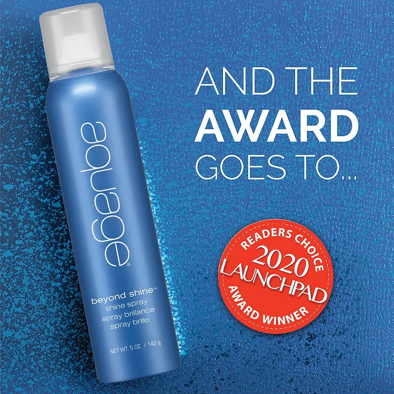 AQUAGE Beyond Shine Spray, Adds Brilliant Shine to Finished Styles With or Without Thermal Styling, 4.6 fl. oz