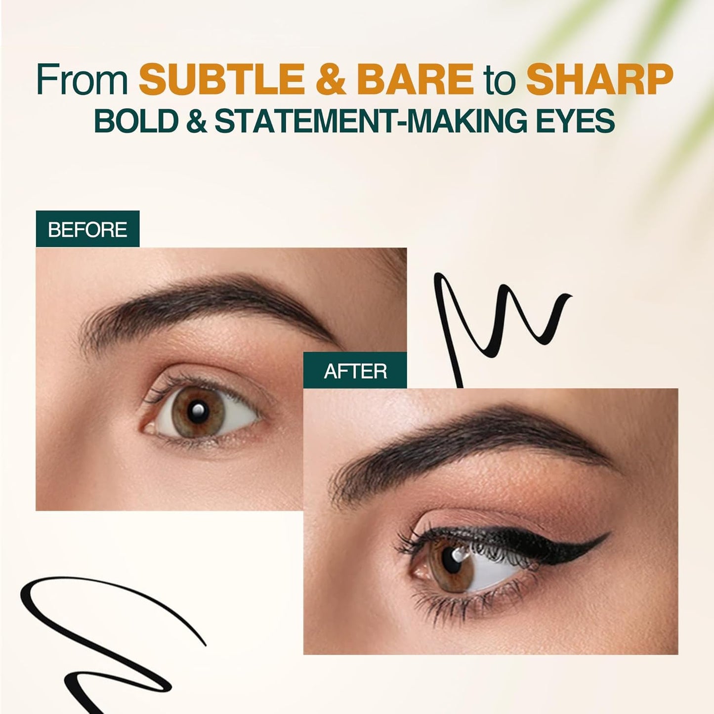 All-Day Waterproof Liquid Eyeliner - Intense Pigmentation & Argan Oil | Smudge Proof, Long Lasting, 3ml - Black