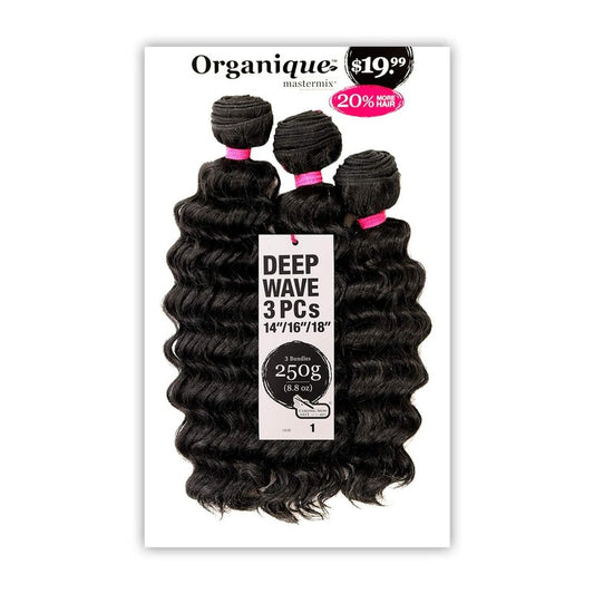 Organique Mastermix DEEP WAVE 3PCS 18"/20"/22" (OT27) - Shake-N-Go Synthetic Weave