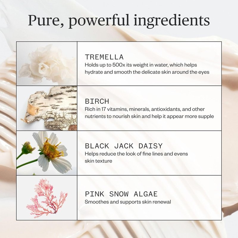 Ursa Major Eye Cream - Natural Under-Eye Moisturizer for Dark Circles & Puffiness | Vegan & Cruelty-Free | 0.50 oz
