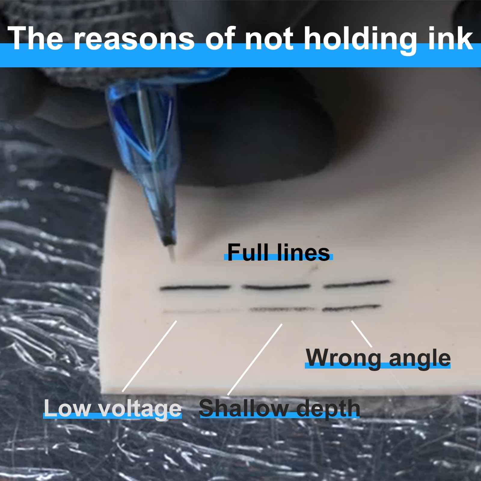 MIUXIA 3mm 8pcs Tattoo Fake Skin 7.4x5.6" 3mm Tattoo Practice Skin Soft Silicone Thick for Beginer and Artists