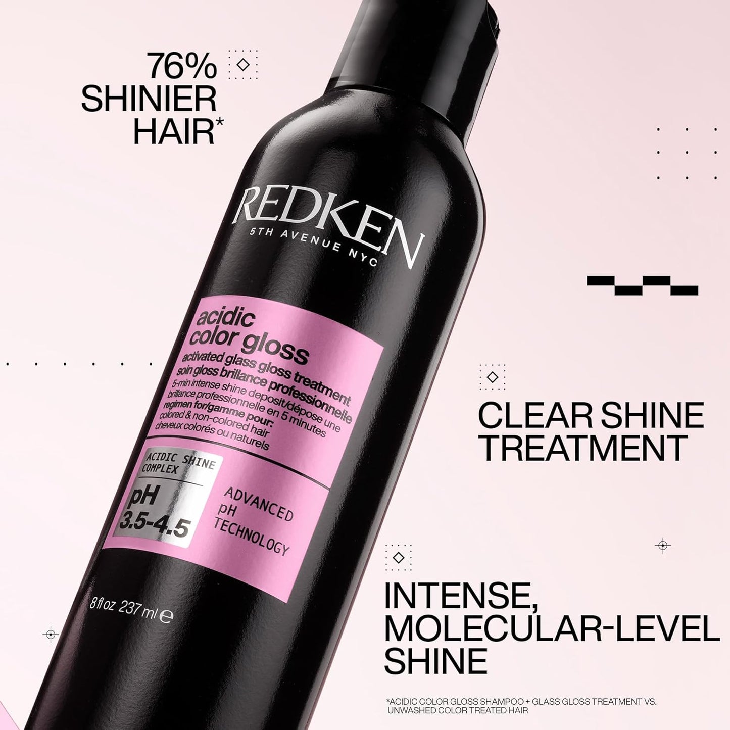 Redken Acidic Color Gloss Shampoo & Conditioner Set | Protects Color-Treated Hair with Citric Acid & Apricot Oil