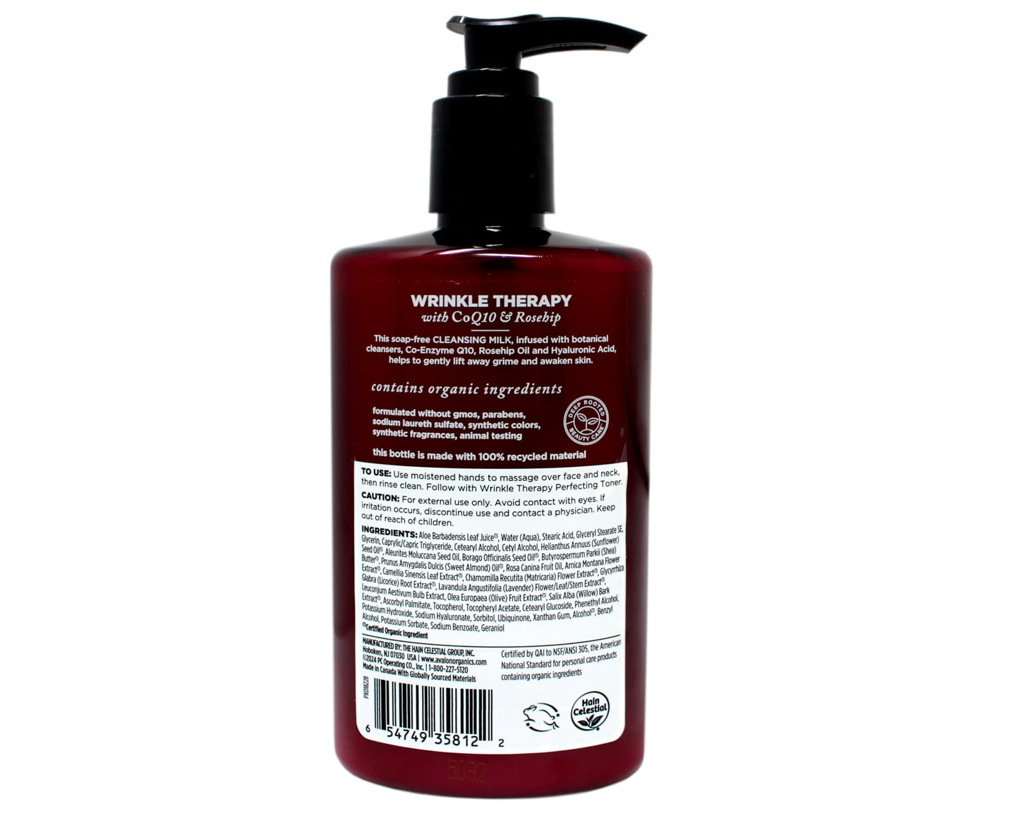 Avalon Organics CoQ10 Facial Cleansing Milk - 8.5 fl oz (Pack of 2)