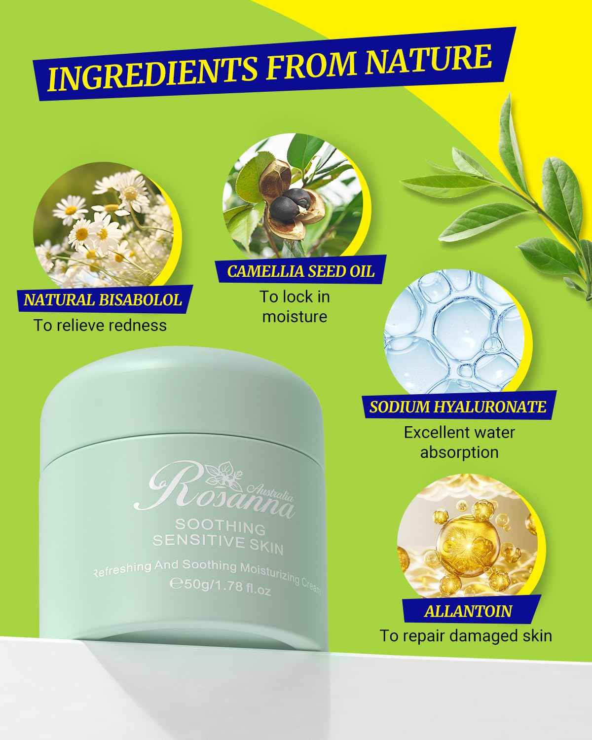 larosanna Australia Soothing Moisturizing Cream for Sensitive Skin