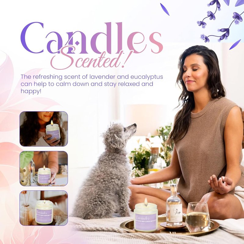 Luxury Spa Gift Basket for Women - Waterless Diffuser, Scented Candle, Bath Bombs | Perfect Birthday Gift for Mom, Wife, Girlfriend