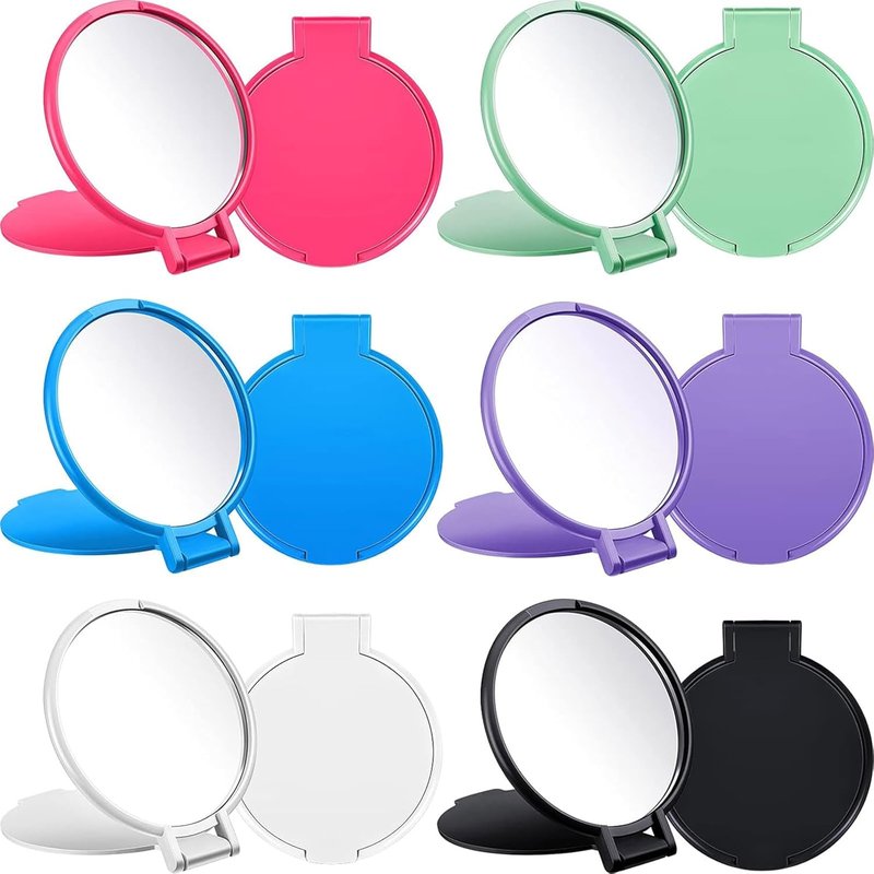 Mini Folding Pocket Mirrors - Compact Travel Makeup Mirrors for Purse | Classic Colors, 120 Pieces