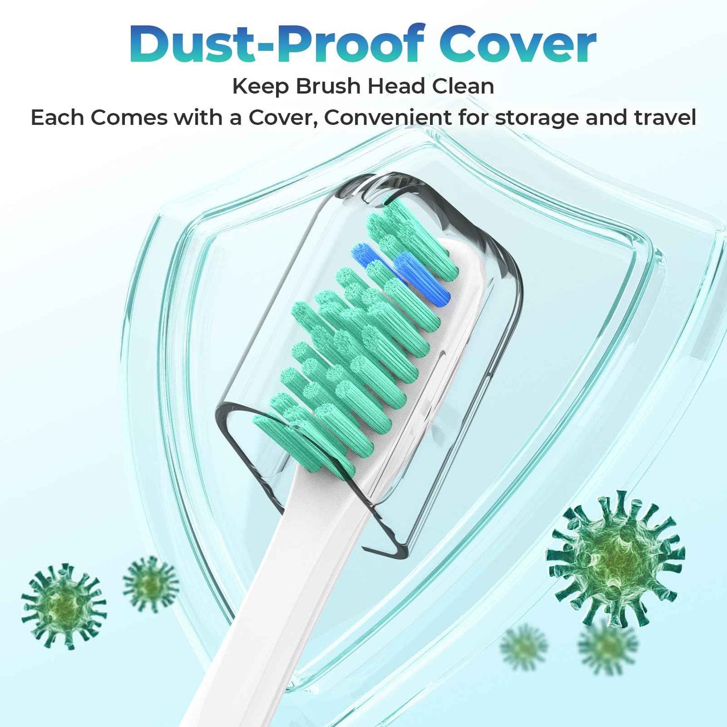 Replacement Heads for Philips Sonicare - Replacement Toothbrush Head Compatible with Phillips Sonicare Screw-on Electric Brush Head for E-Series, Essence, Xtreme, Elite, Advance and CleanCare, 6 Pack
