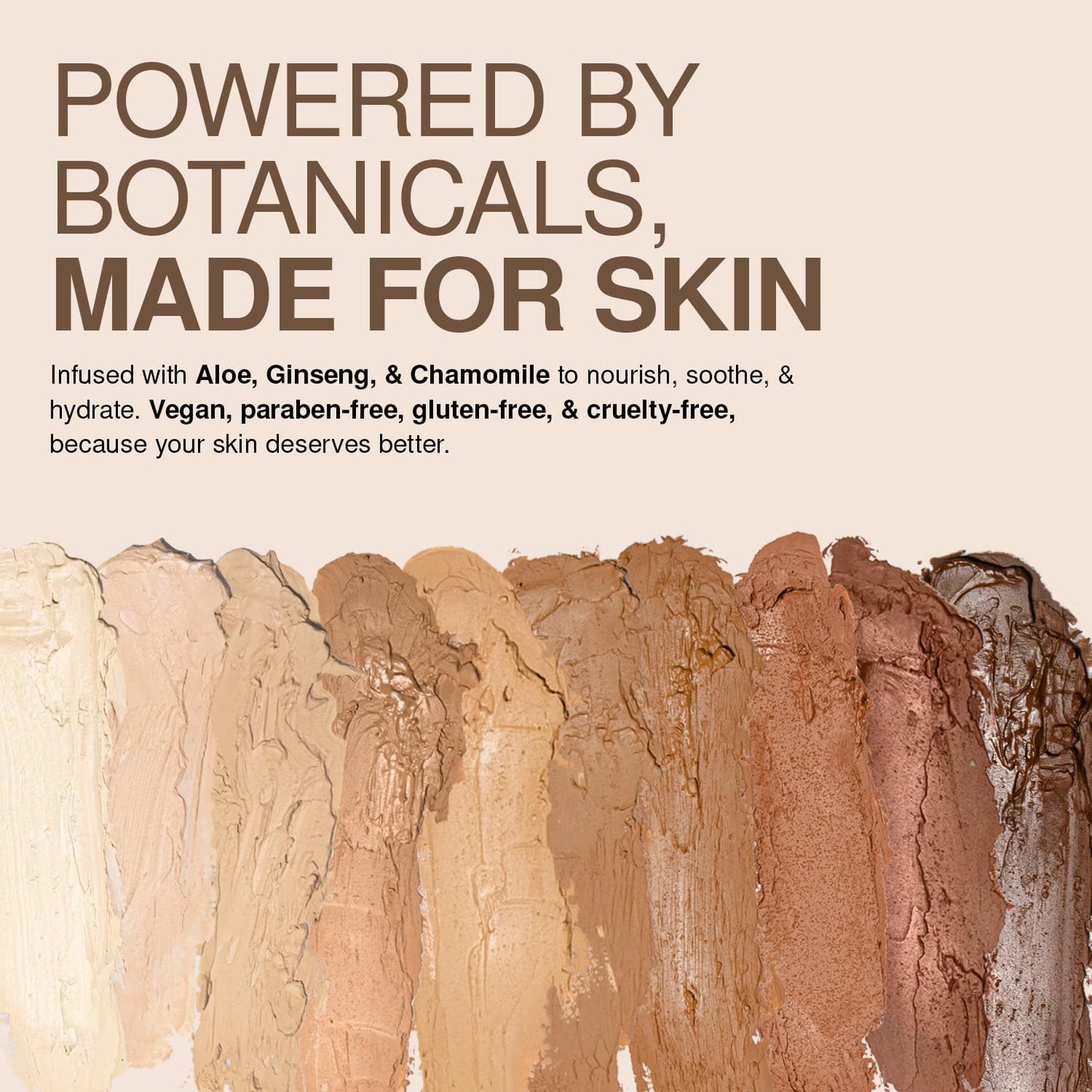 Palladio BUILD & BLEND Foundation Stick, Medium Coverage Buildable Contour Stick for Face, Ultra Blendable Creamy Formula for a Natural Shine Free Finish, Natural Beige