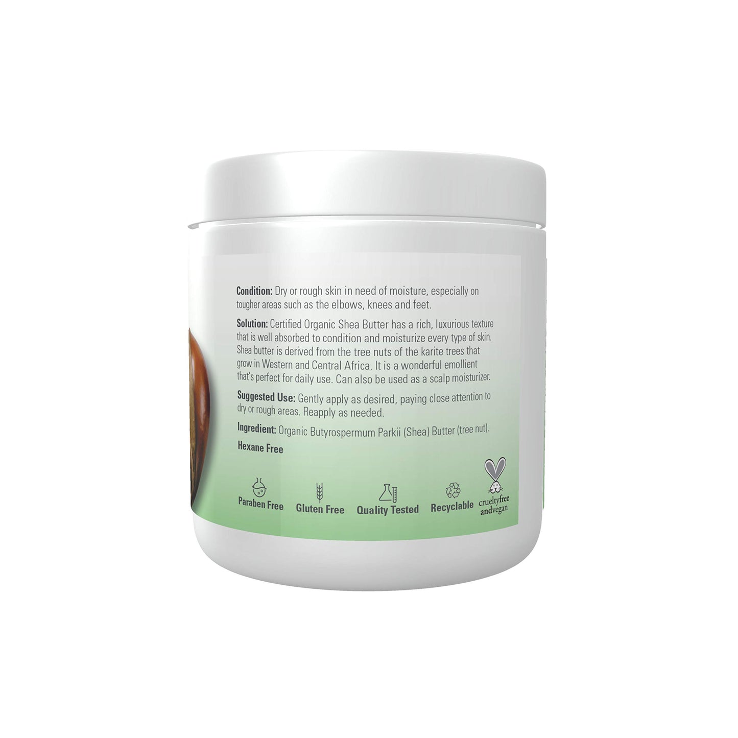 NOW Solutions, Certified Organic Shea Butter, Moisturizer For Rough And Dry Skin, 7-Ounce (Pack of 2)