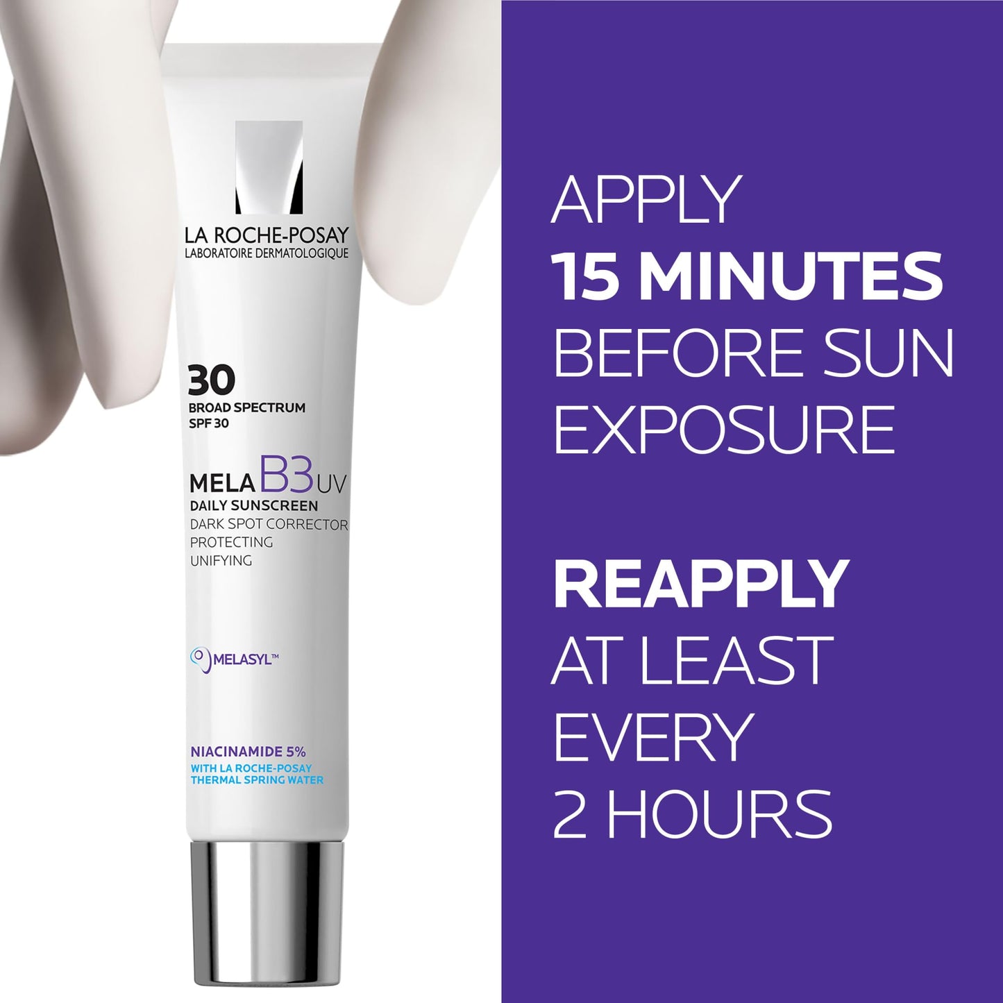 La Roche-Posay Mela B3 UV Face Sunscreen SPF 30 with Niacinamide, 40ml