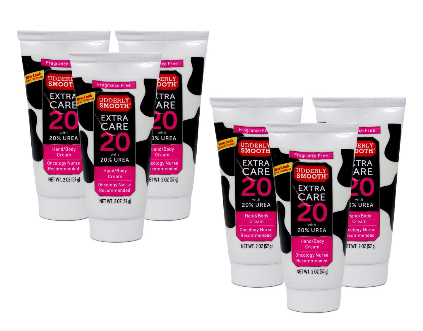 Udderly Smooth Hand & Body Cream Extra Care 20, 2oz Each (Pack of 6)