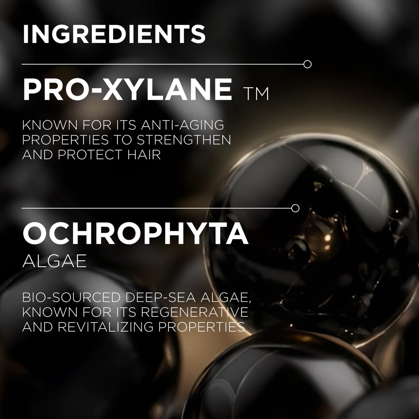 KÉRASTASE Chronologiste Overnight Travel Size Youth Serum - Age-Corrective Leave-In Serum for Hair Weakened by Signs of Aging, Anti-Frizz, Infused with Pro-Xylane™ & Ochrophyta Algae, 1.01 Fl Oz