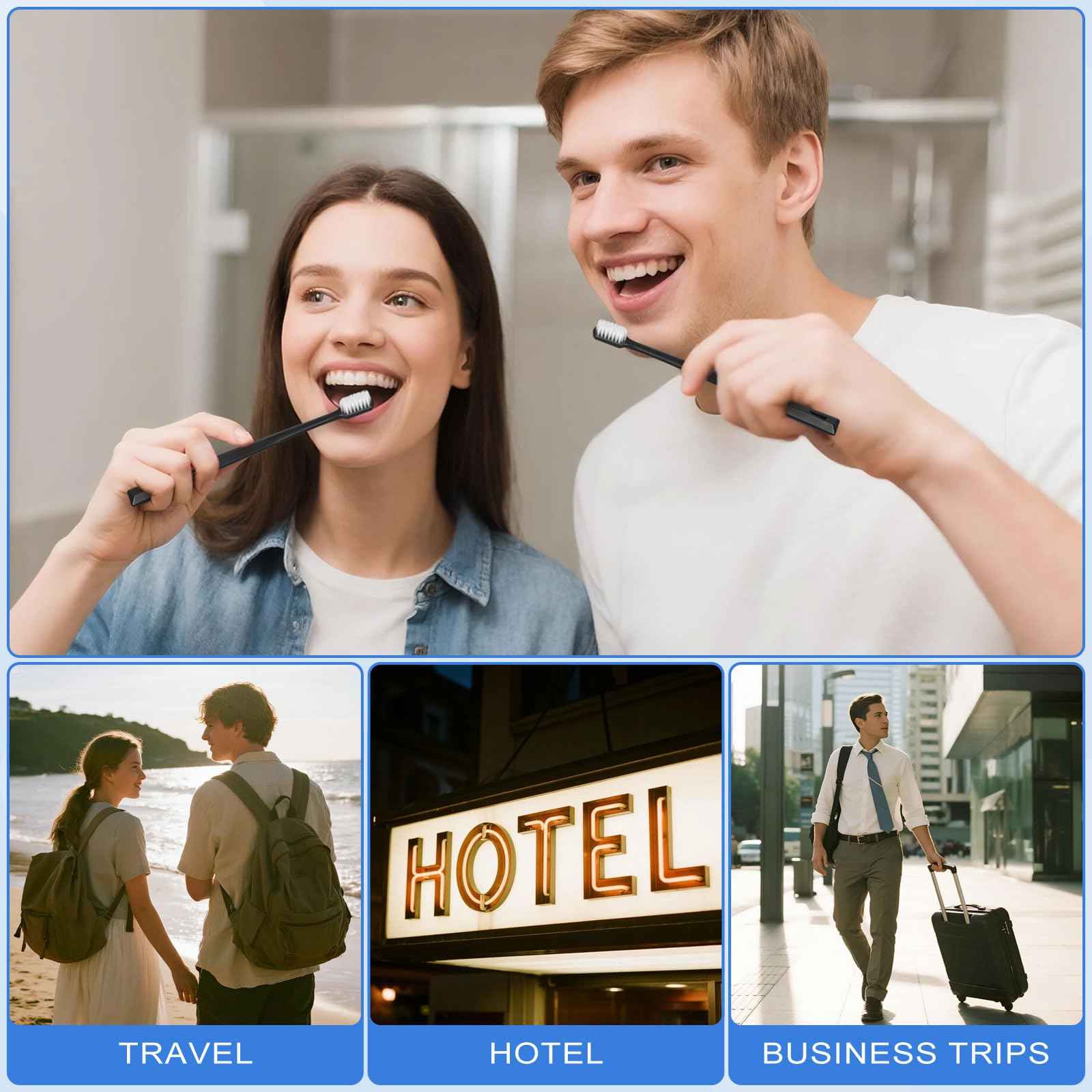 LLHQAMT Hygiene Kit, Personal Hygiene Kit with Individual Package, Bulk Hygiene Supplies are Suitable for Travel, Hotel, Camping, Household (12 Set)