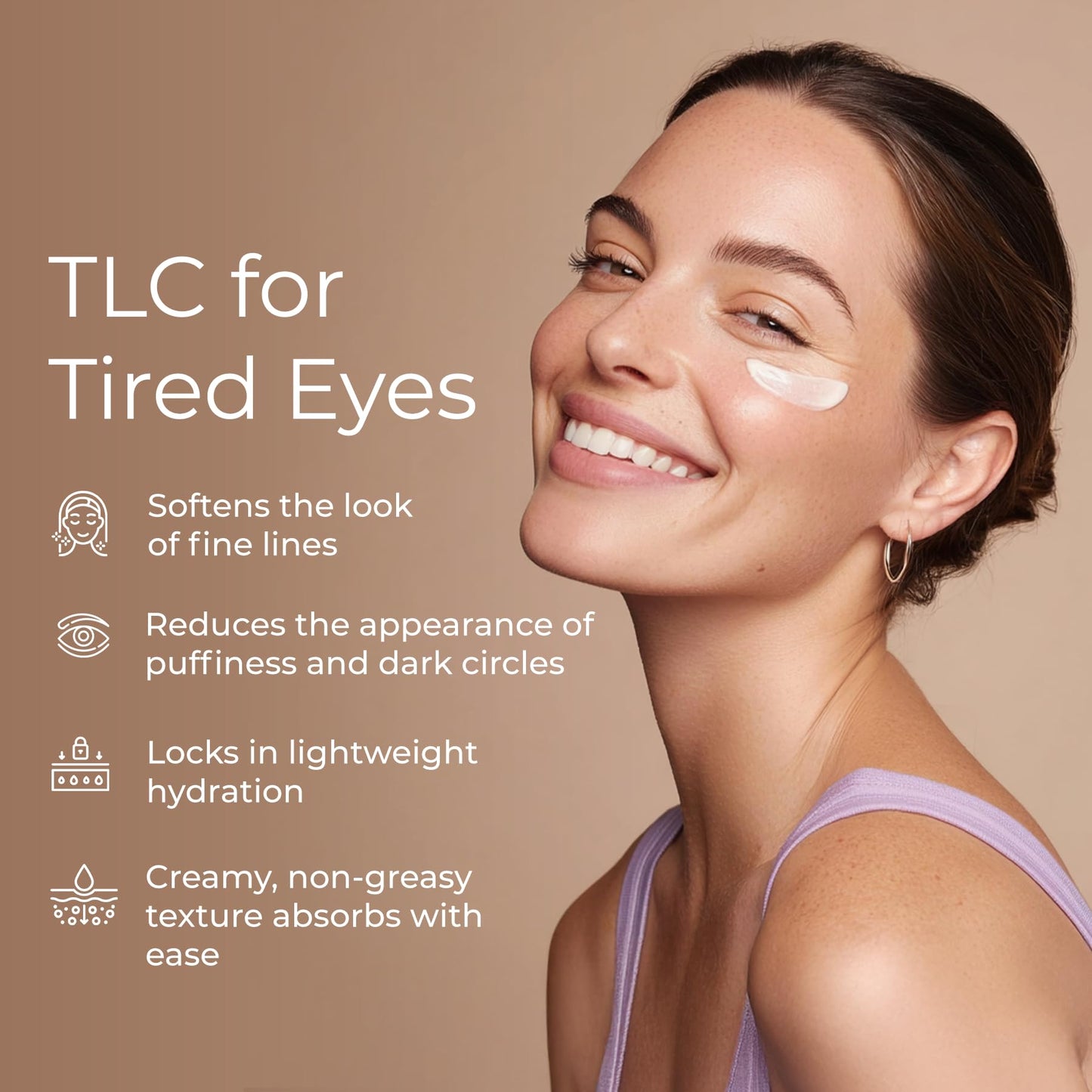 Tree To Tub Retinol Under Eye Cream for Dark Circles, Puffiness, Wrinkles, Bags Under Eyes - Sensitive Skin Night Eye Moisturizer for Women & Men w/Hyaluronic Acid, Organic Green Tea, Natural Ginseng