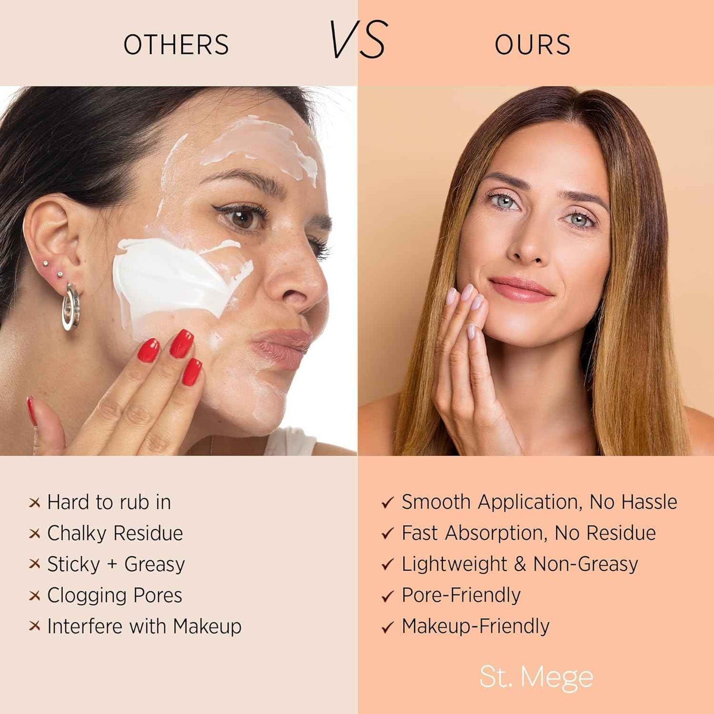 St. Mege Rice Korean Lightweight Sunscreen - Daily 50+ PA++++ Travel Size Sunscreen Lotion - Reef Safe, Asian Skincare Sunblock