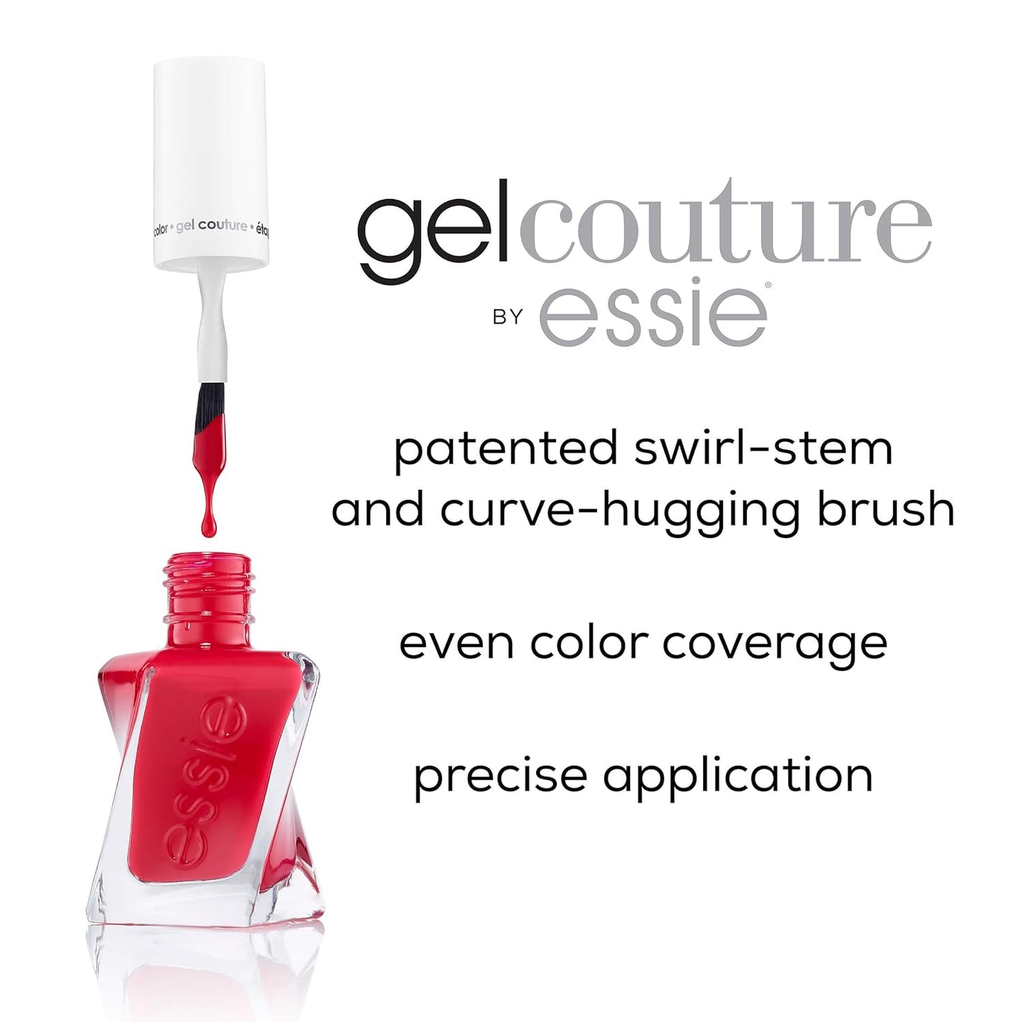 Essie Gel Couture Nail Polish - Longwear Formula in Steel The Show | 0.46 fl. oz.