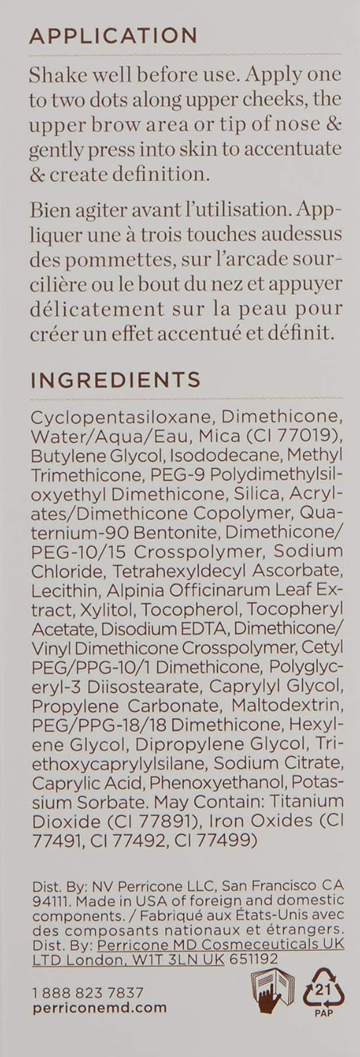 Perricone MD No Makeup Gel Highlighter - Radiant Glow | 0.3 oz