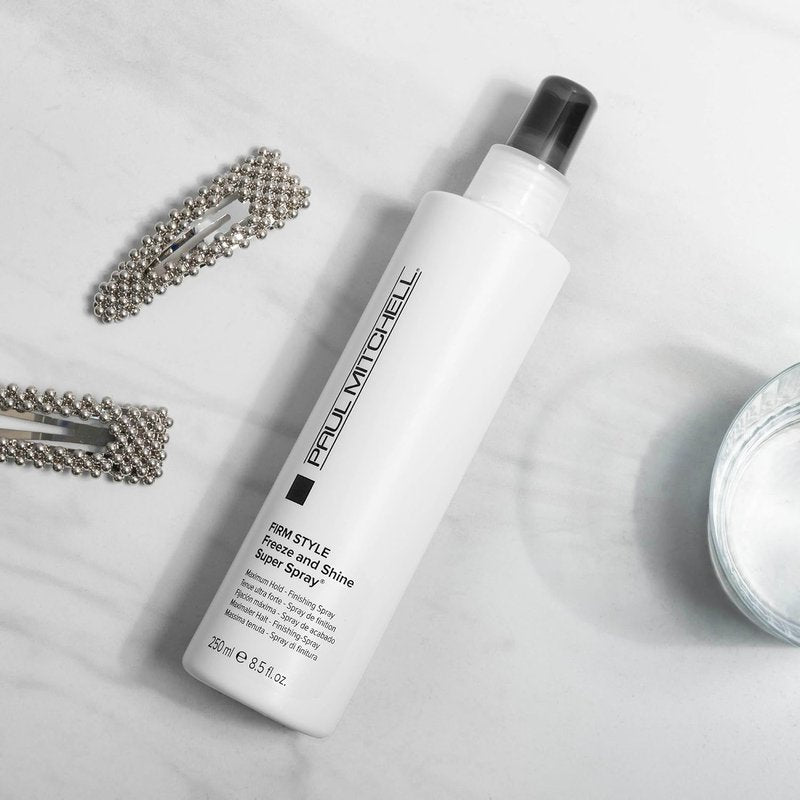 Paul Mitchell Freeze and Shine Hairspray - Maximum Hold & Shiny Finish for Coarse Hair