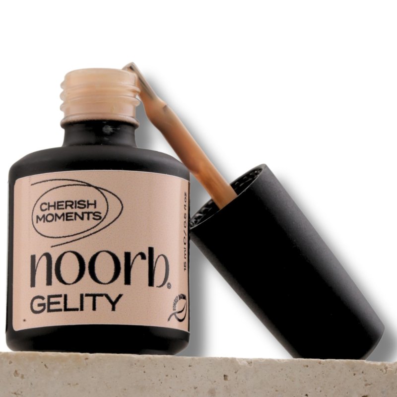 noorb beauty Nude Gel Polish, Natural Odorless Gel Nail Polish with Organic Pigments, Soak Off UV Gel Nail Polish Colors in Nude