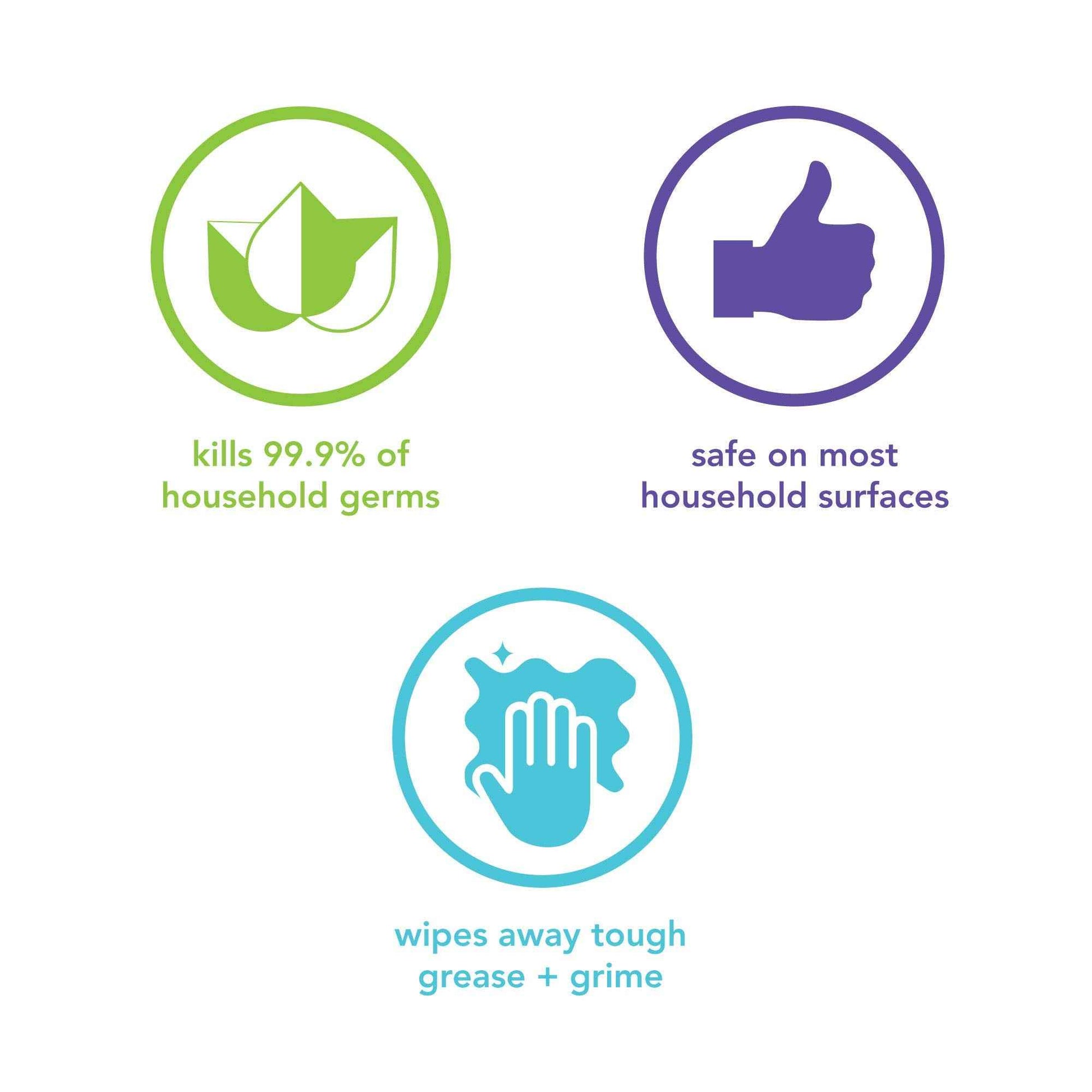 Method Antibacterial Bathroom Cleaner, Kills 99.9% of household germs, Spearmint, 28 Fl Oz, 4 pack