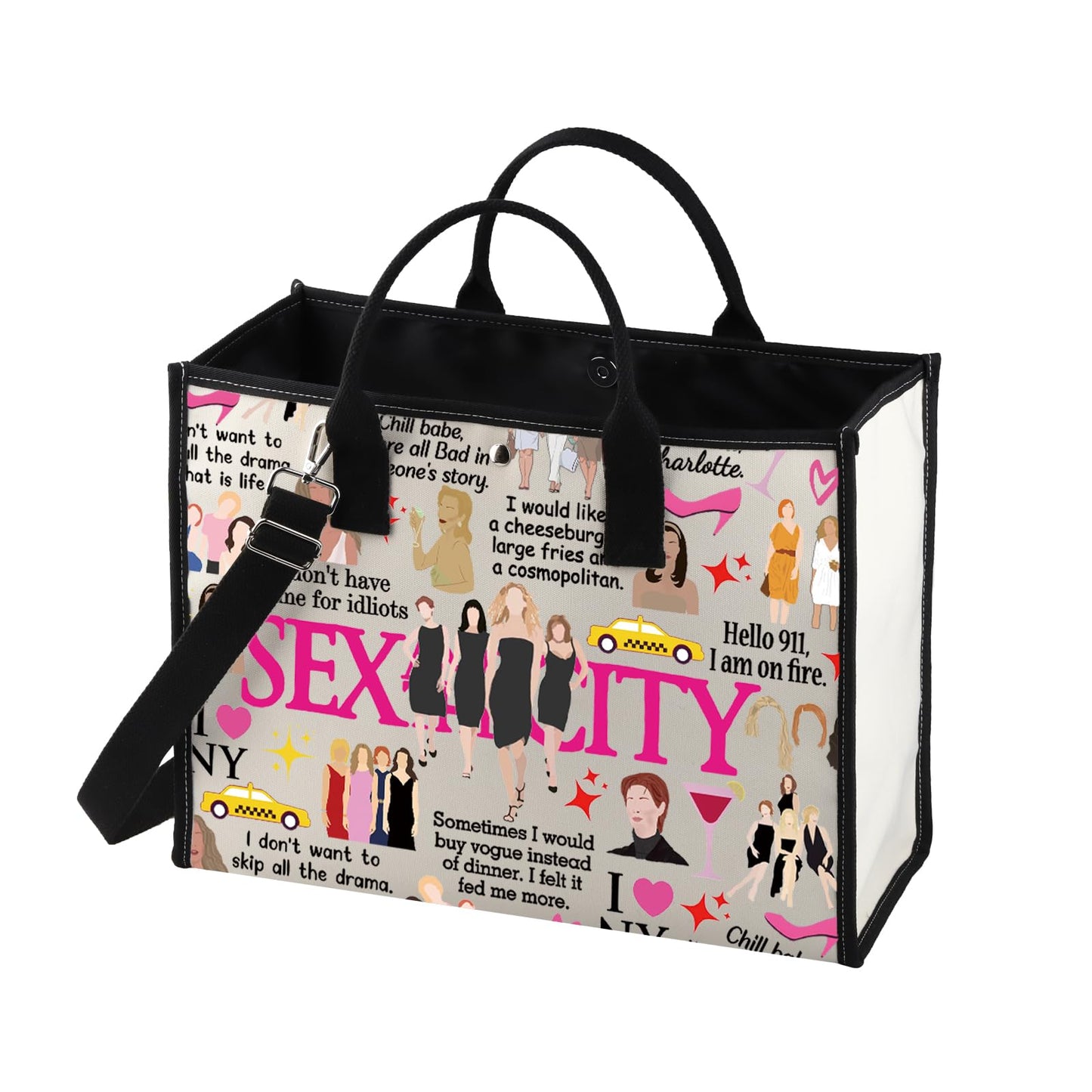 MNIGIU Sex and the City Inspired Tote Bag - Adult, Female, Small, S-city Tb