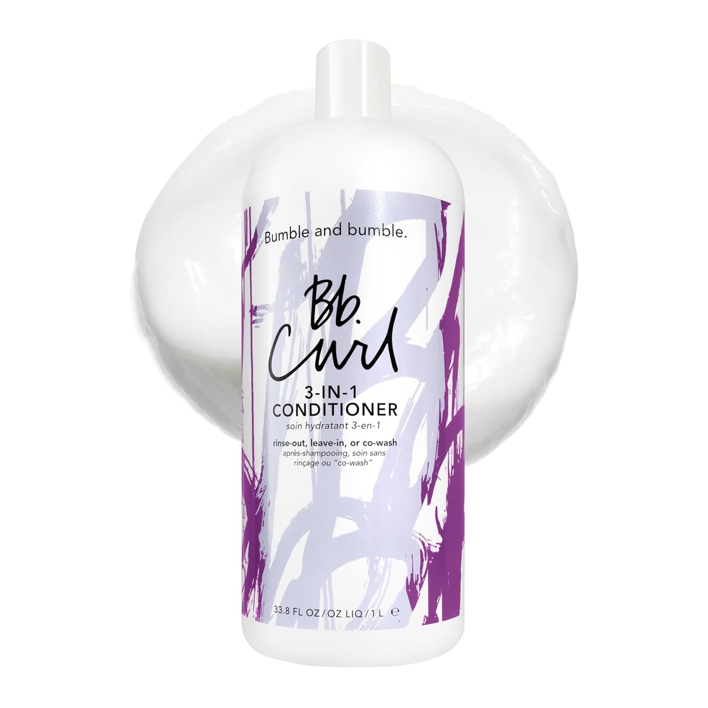 Bumble and bumble. Curl 3-in-1 Conditioner - Leave-In, Rinse Out, CoWash | Anti-Frizz, Color Safe for Curly, Coily Hair | Jojoba, Avocado, Coconut Oil