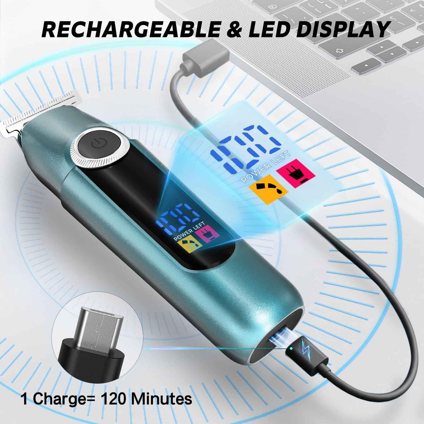 ZUWSUJS Beard Trimmer for Men Professional Grooming Kit,Face Mustache Trimmers for Men,6 in 1 Mens Beard Trimmer,Cordless Electric Nose Body Hair Clippers,Gifts for Mens Husband Fathers Boys