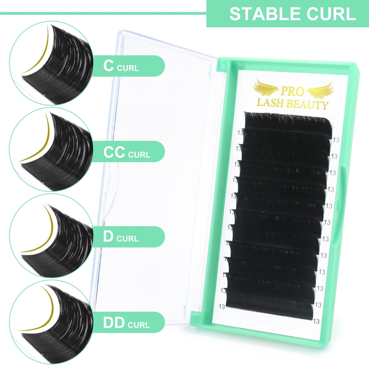 Easy Fan Volume Lashes D-0.10-9-16 Volume Lash Extensions Flowering Lash Extensions Rapid Blooming .03 .05 .07 .10 Lashes Rapid Blooming Eyelash Extensions C D curl(DD-0.03,9-16mix)
