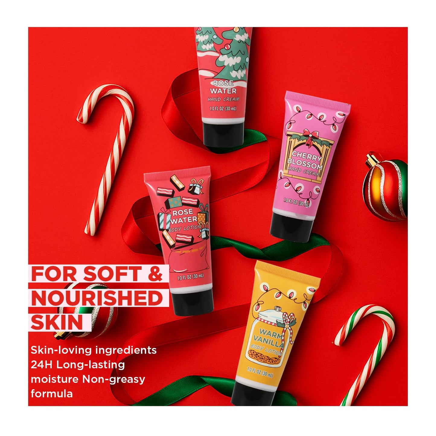 Advent Calendar 2025-24 Days of Skincare Beauty Advent Calendar for Adults, Christmas Gifts for Women, Bath and Body Gift Set for Teen Girls, Girlfriend, Wife