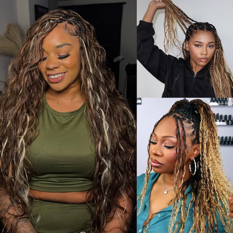 YWIGS Body Wave Bulk Human Hair for Braiding Human Braiding Hair for Boho Braids 50G No Weft Virgin Human Hair #4/30 18inch