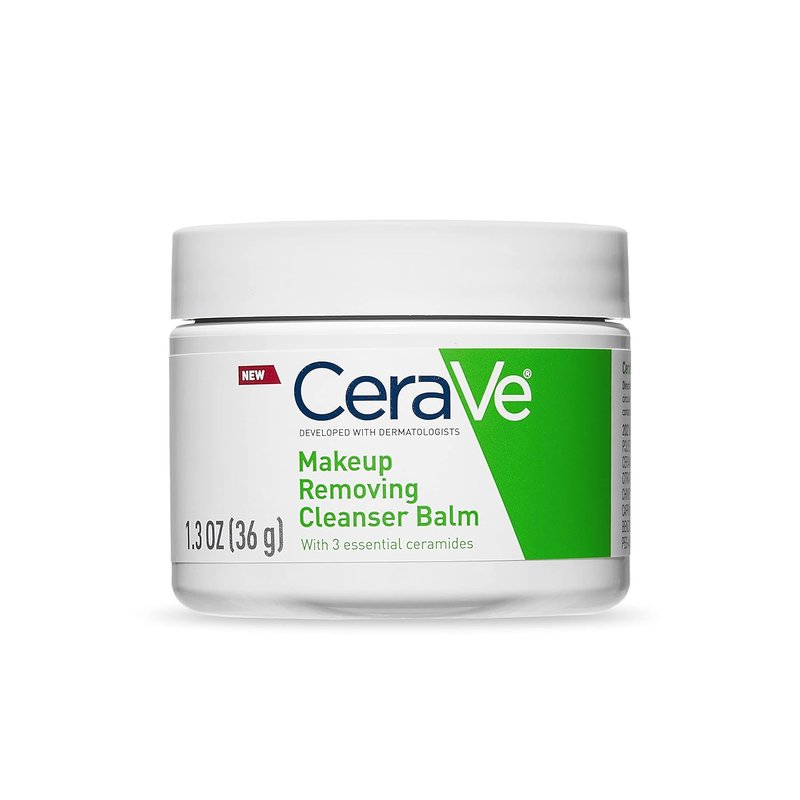 CeraVe Cleansing Balm - Waterproof Makeup Remover with Ceramides & Jojoba Oil | 1.3 Oz Non-Comedogenic