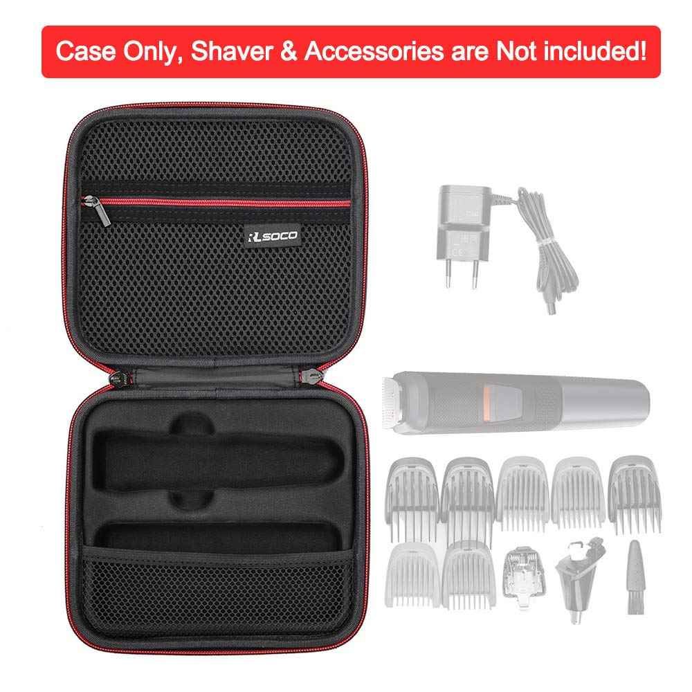 RLSOCO Hard Case for Philips Norelco Multi Groomer All-in-One Trimmer Series 3000 & Multigroom Series 5000,Fits for Philips MG3740/40,MG5910/49,MG3750/60,MG5750/49,MG3910/40 (Case Only)