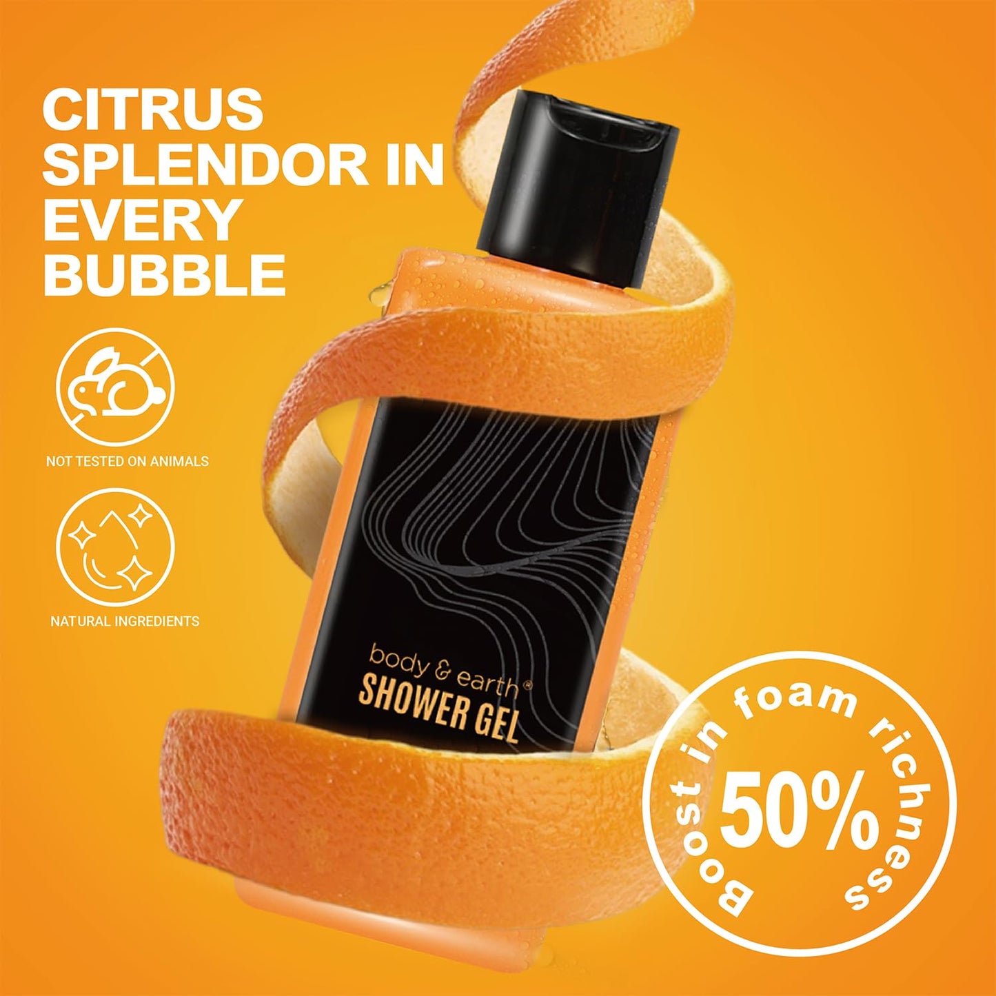 Citrus Scented Gift Baskets for Men - Bath Set with Face Wash, Shower Gel, Body Lotion | Perfect Birthday & Father's Day Gifts