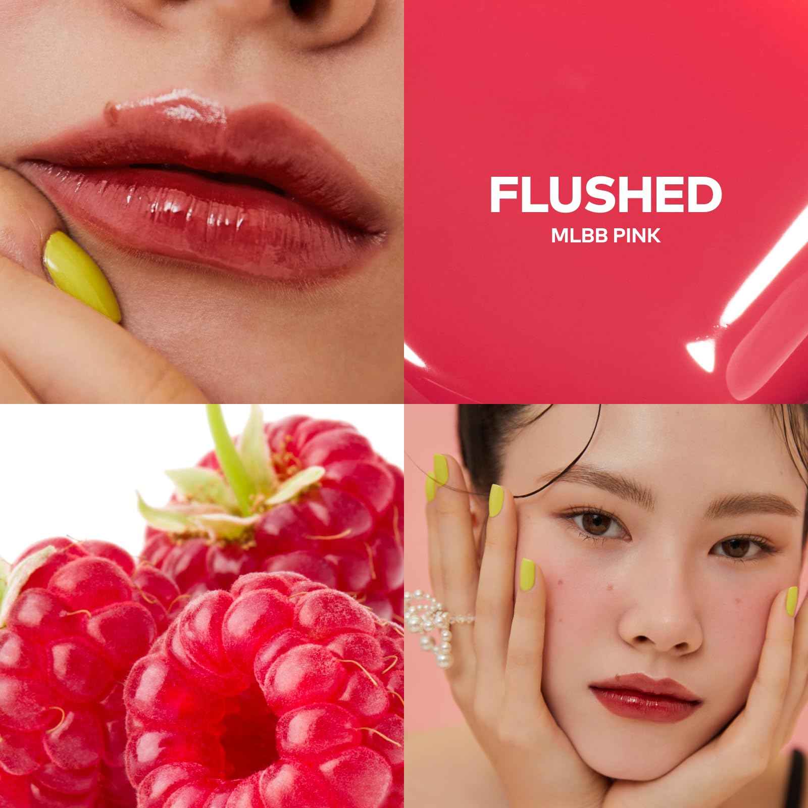 TPSY Juicy Lip Plumper (04 Flushed) - Mauve Pink, Tinted Lip Plumping Gloss, Volumizing & Hydrating, for Fuller Lips, Non-Sticky Glossy Finish, Vegan