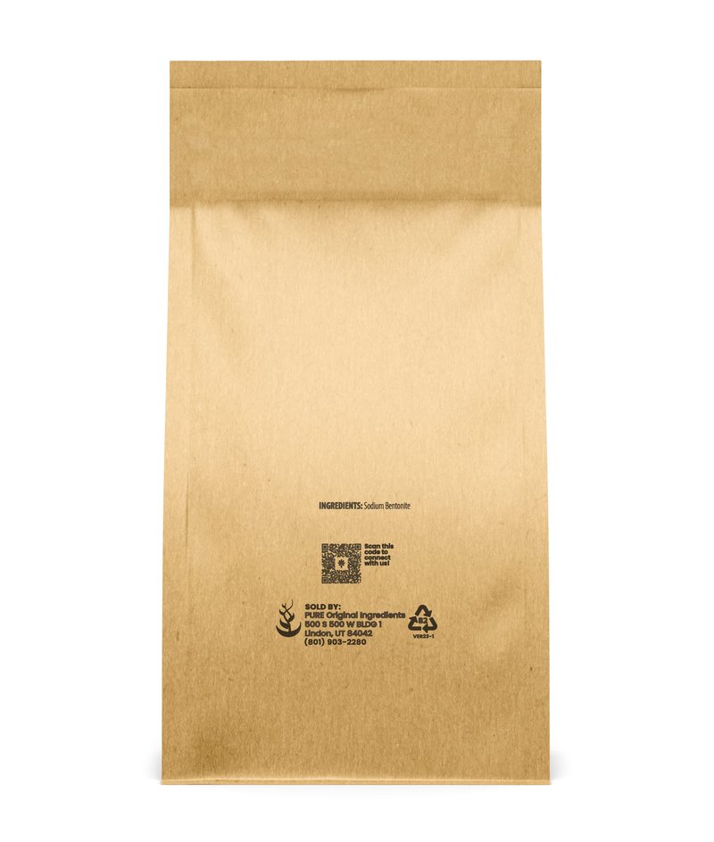 PURE ORIGINAL INGREDIENTS Bentonite Clay (5 lb) Fine Powder, Sodium Bentonite, For Face Masks & More