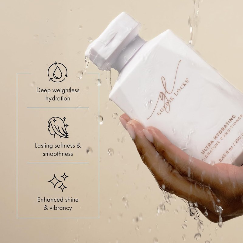 Ultra Hydrating Conditioner for Frizz & Split Ends - 3.4 fl oz | Sulfate-Free, Safe for Color-Treated Hair