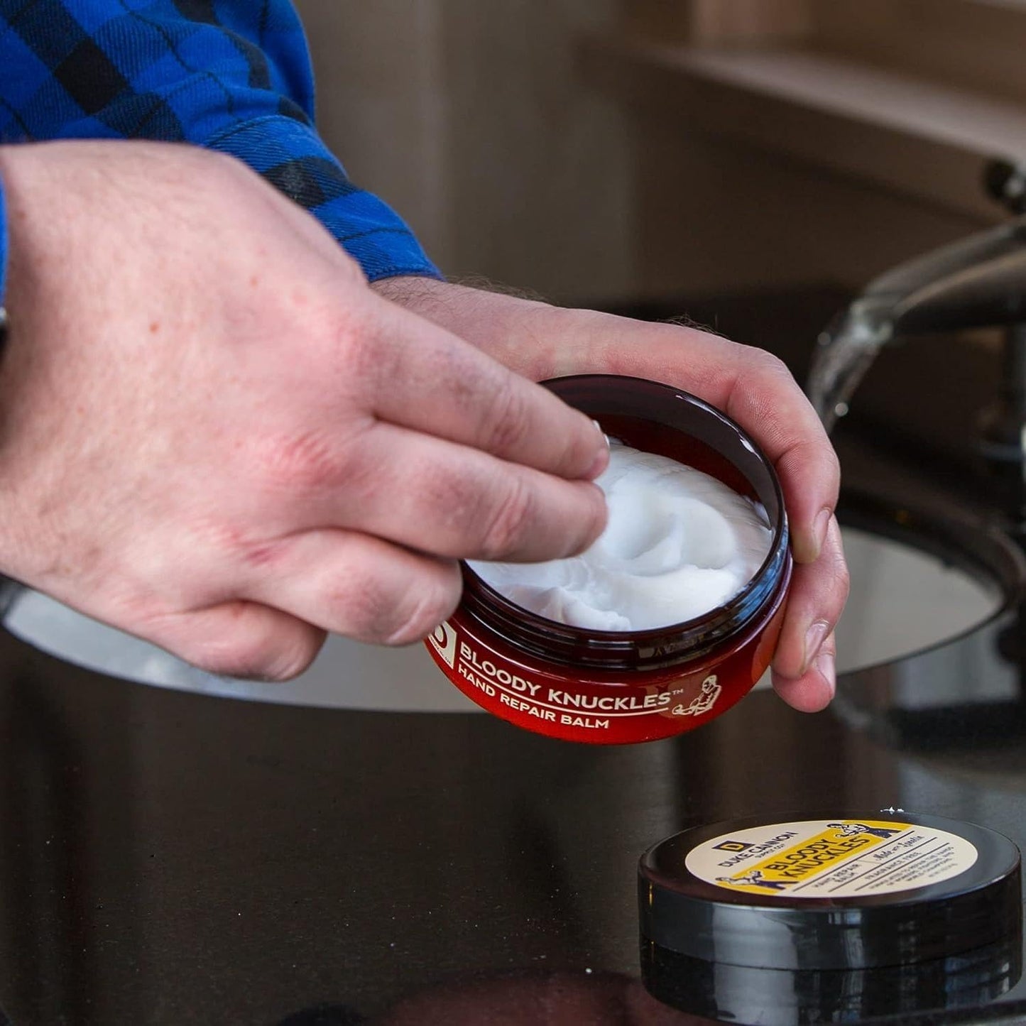 Duke Cannon Hand Repair Balm - Unscented Moisturizer for Dry, Cracked Skin | 5 oz. (2 Pack)