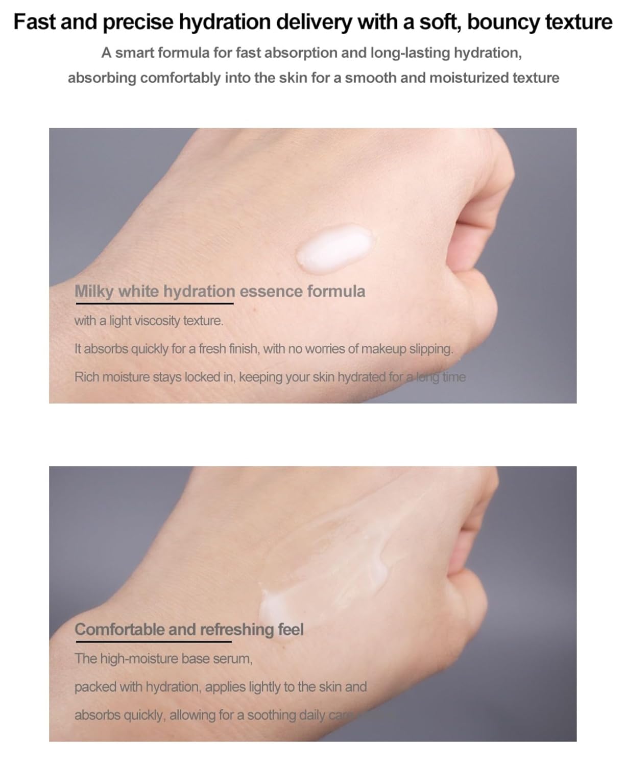 Cream Gel Face Serum - K-Beauty Daily Moisturizer for Makeup Prep | 50ml
