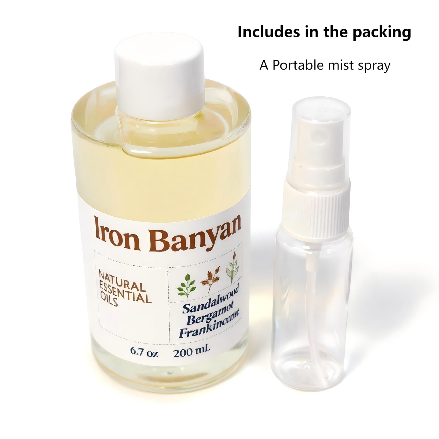 Iron Banyan Sandalwood Bergamot Frankincense Oil 200ml